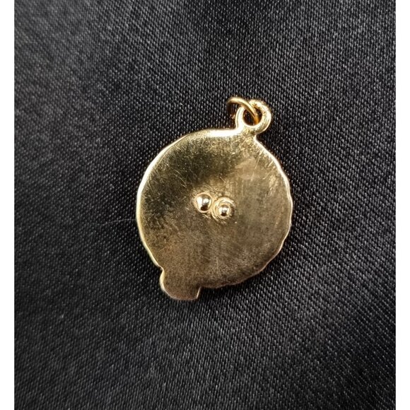 Vintage Northwest Airlines Gold-Tone 10-Year Service Pin Pendant With Ruby Accen - Picture 4 of 5